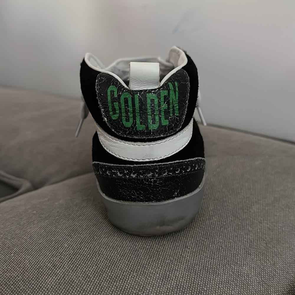 Black Suede Mid Star with Pink Star/Silver - Golden Goose Size 36 - Picture 2 of 7